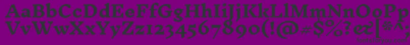 InknutantiquaBold Font – Black Fonts on Purple Background