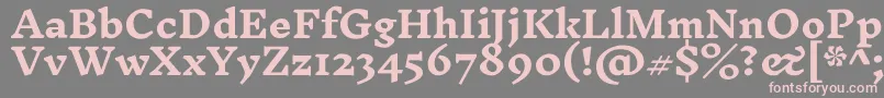 fuente InknutantiquaBold – Fuentes Rosadas Sobre Fondo Gris