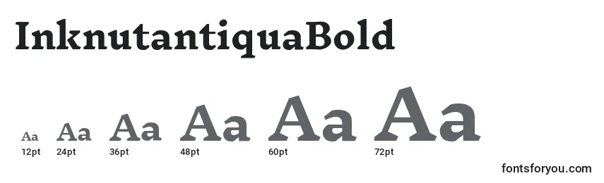 InknutantiquaBold Font Sizes