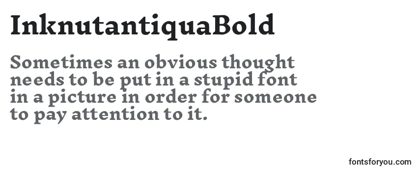InknutantiquaBold-fontti