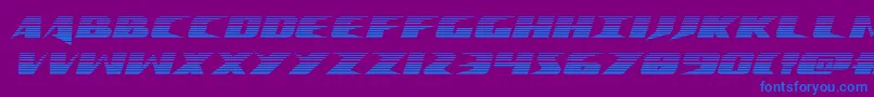 Crimesyndicategrad Font – Blue Fonts on Purple Background