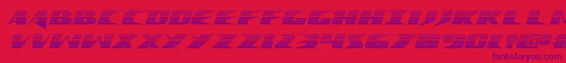 Crimesyndicategrad Font – Purple Fonts on Red Background