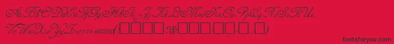 Шрифт AdineKirnberg – чёрные шрифты на красном фоне