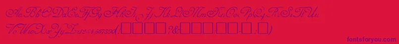 AdineKirnberg Font – Purple Fonts on Red Background