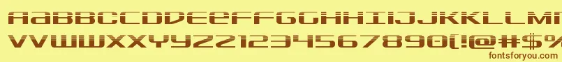 Sdfhalf Font – Brown Fonts on Yellow Background