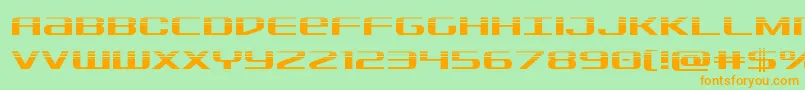 Sdfhalf Font – Orange Fonts on Green Background