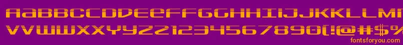 Sdfhalf Font – Orange Fonts on Purple Background