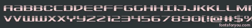 Sdfhalf Font – Pink Fonts on Black Background