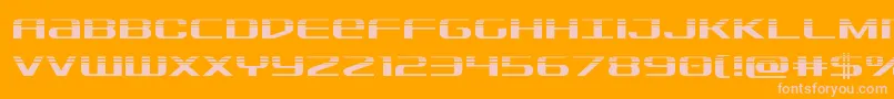 Sdfhalf Font – Pink Fonts on Orange Background