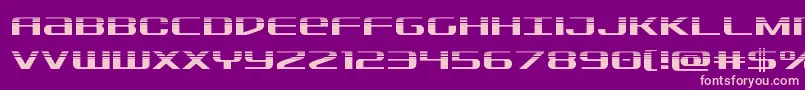 Sdfhalf Font – Pink Fonts on Purple Background