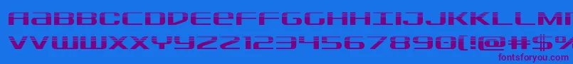 Sdfhalf Font – Purple Fonts on Blue Background