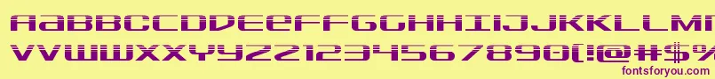 Sdfhalf Font – Purple Fonts on Yellow Background