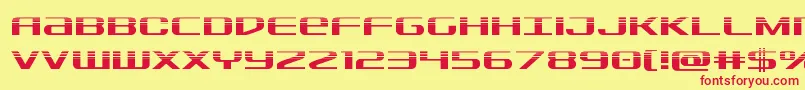 Sdfhalf Font – Red Fonts on Yellow Background