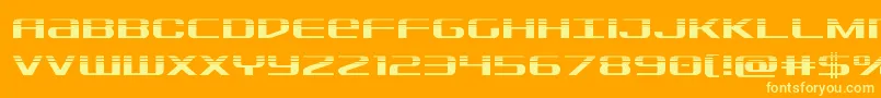 fuente Sdfhalf – Fuentes Amarillas Sobre Fondo Naranja