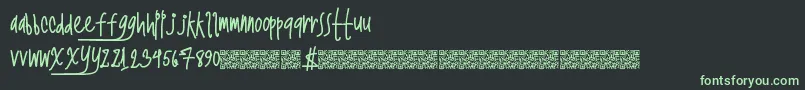 Twerkingnasty Font – Green Fonts on Black Background