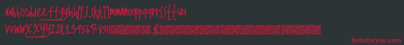 Twerkingnasty Font – Red Fonts on Black Background