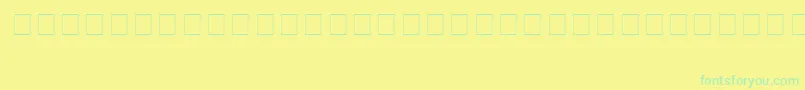 Vstar Font – Green Fonts on Yellow Background