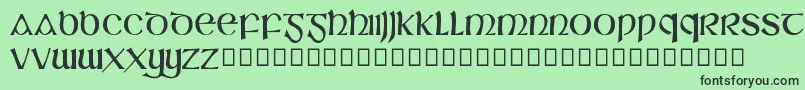 SlГЎine Font – Black Fonts on Green Background
