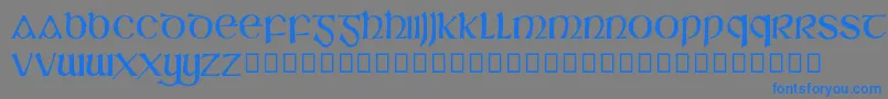 SlГЎine Font – Blue Fonts on Gray Background