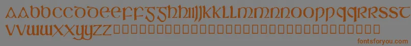 SlГЎine Font – Brown Fonts on Gray Background
