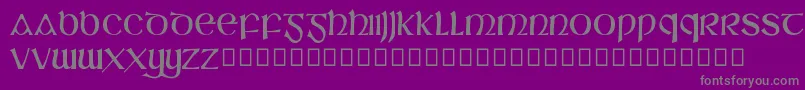 SlГЎine Font – Gray Fonts on Purple Background