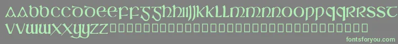 SlГЎine Font – Green Fonts on Gray Background