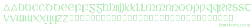 SlГЎine Font – Green Fonts on White Background