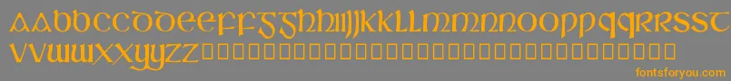 SlГЎine Font – Orange Fonts on Gray Background