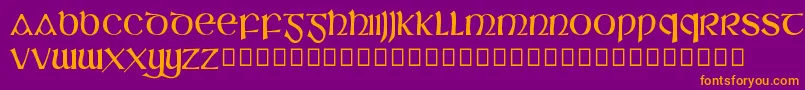 SlГЎine Font – Orange Fonts on Purple Background