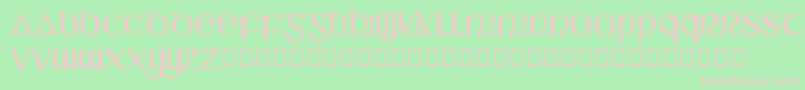 SlГЎine Font – Pink Fonts on Green Background