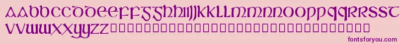 SlГЎine Font – Purple Fonts on Pink Background
