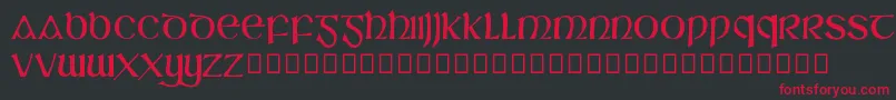 SlГЎine Font – Red Fonts on Black Background
