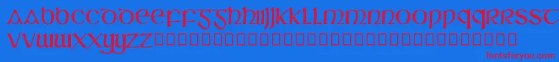 SlГЎine Font – Red Fonts on Blue Background