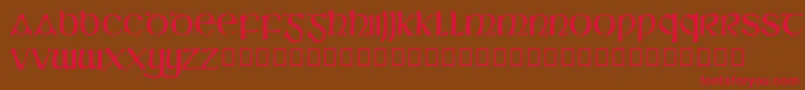 SlГЎine Font – Red Fonts on Brown Background