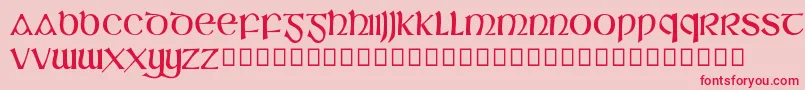 SlГЎine Font – Red Fonts on Pink Background