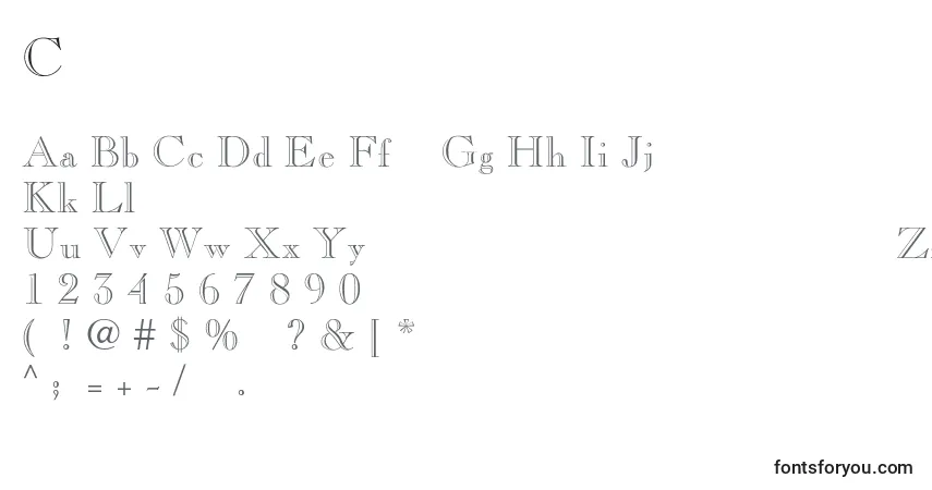 Fuente Chopinopenface - alfabeto, números, caracteres especiales