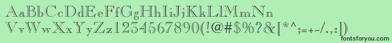 Chopinopenface Font – Black Fonts on Green Background