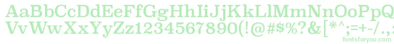 SuperclarendonrgRegular-Schriftart – Grüne Schriften auf weißem Hintergrund