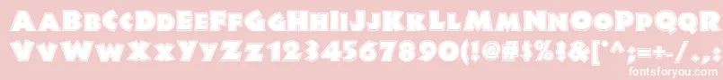 Junglefeverinlinenf Font – White Fonts on Pink Background