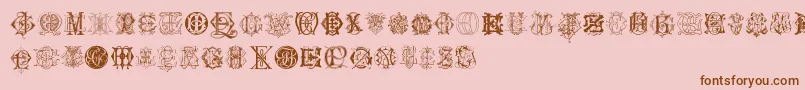 More about IntellectaMonogramsRandomSamplesSix Font IntellectaMonogramsRandomSamplesSix Font – Brown Fonts on Pink Background