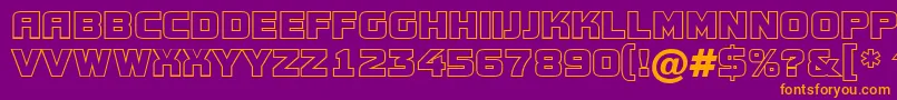 Conce18 Font – Orange Fonts on Purple Background