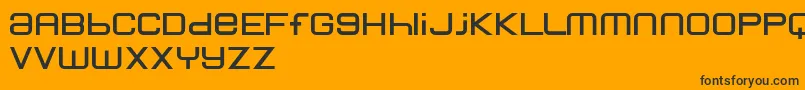 FlotsamSmart Font – Black Fonts on Orange Background