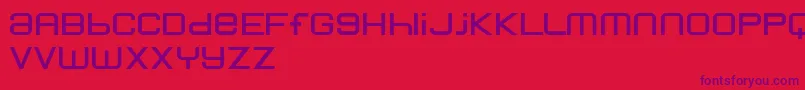 FlotsamSmart-Schriftart – Violette Schriften auf rotem Hintergrund