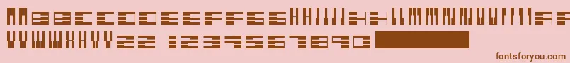 Pianofonte Font – Brown Fonts on Pink Background