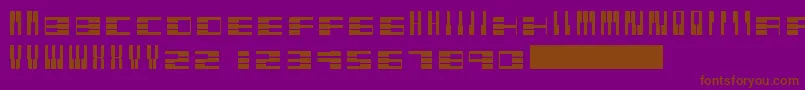 Pianofonte Font – Brown Fonts on Purple Background