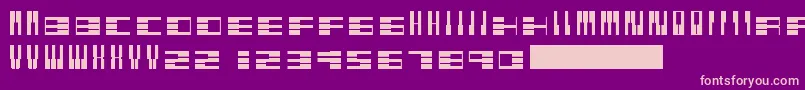 Pianofonte Font – Pink Fonts on Purple Background