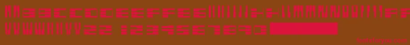 Pianofonte Font – Red Fonts on Brown Background