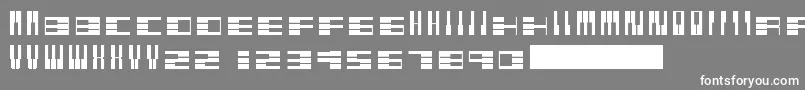 Pianofonte Font – White Fonts on Gray Background