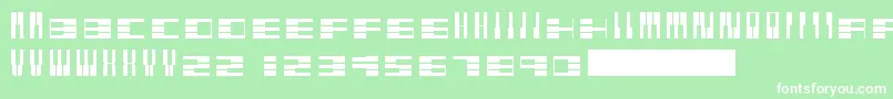 Pianofonte Font – White Fonts on Green Background