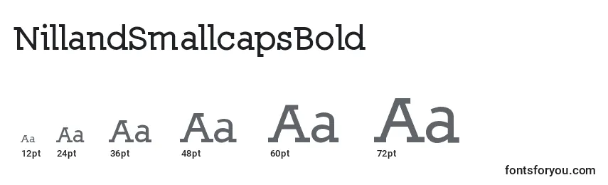 NillandSmallcapsBold Font Sizes